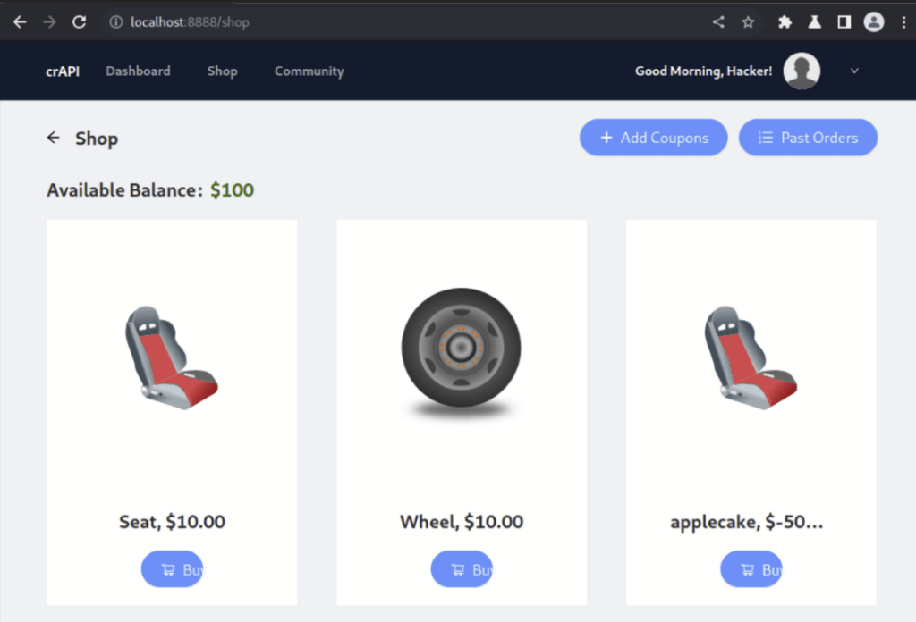 200 response OWASP API