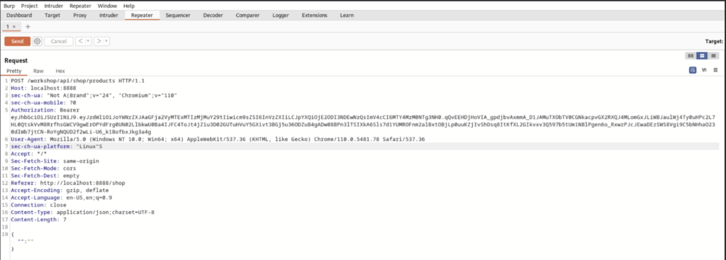 Repeater request into JSON