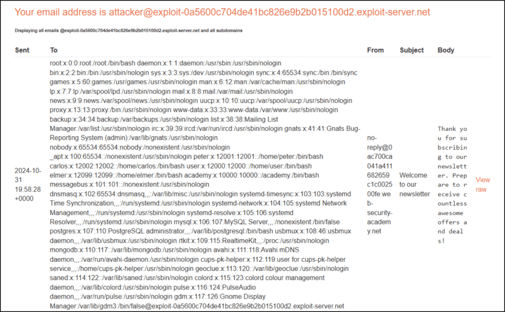 Email server _ Printout